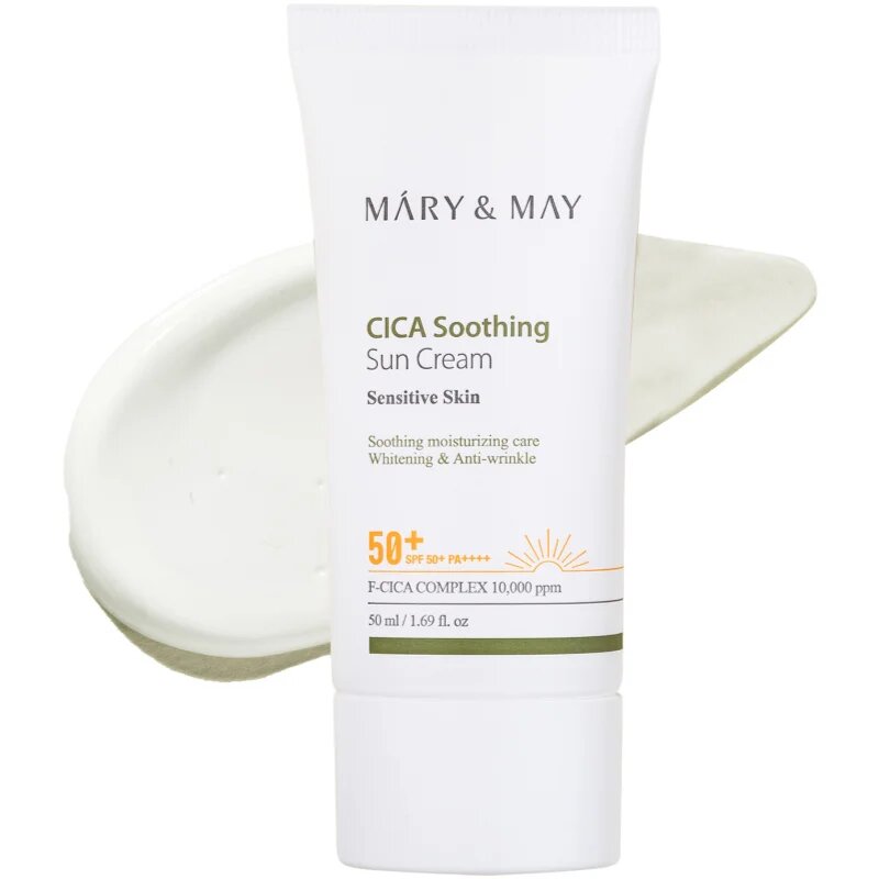 Mary&May Cica Soothing zklidňující a ochranný krém SPF 50+ 50 ml