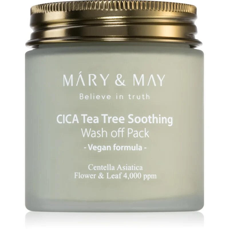 Mary&May Cica Tea Tree Soothing minerální čisticí jílová maska pro zklidnění pleti 125 g