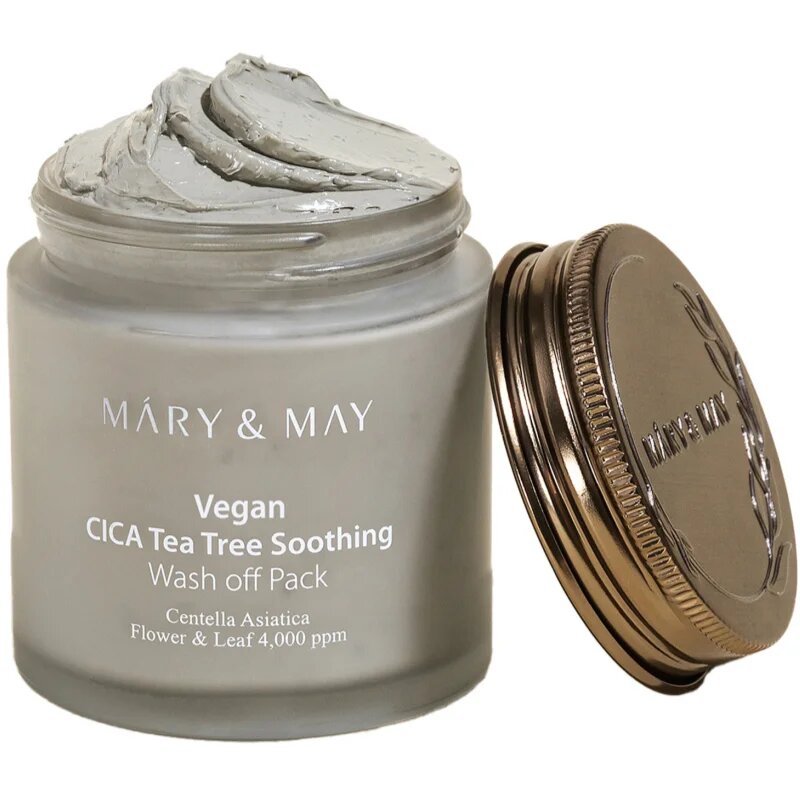 Mary&May Cica Tea Tree Soothing minerální čisticí jílová maska pro zklidnění pleti 125 g