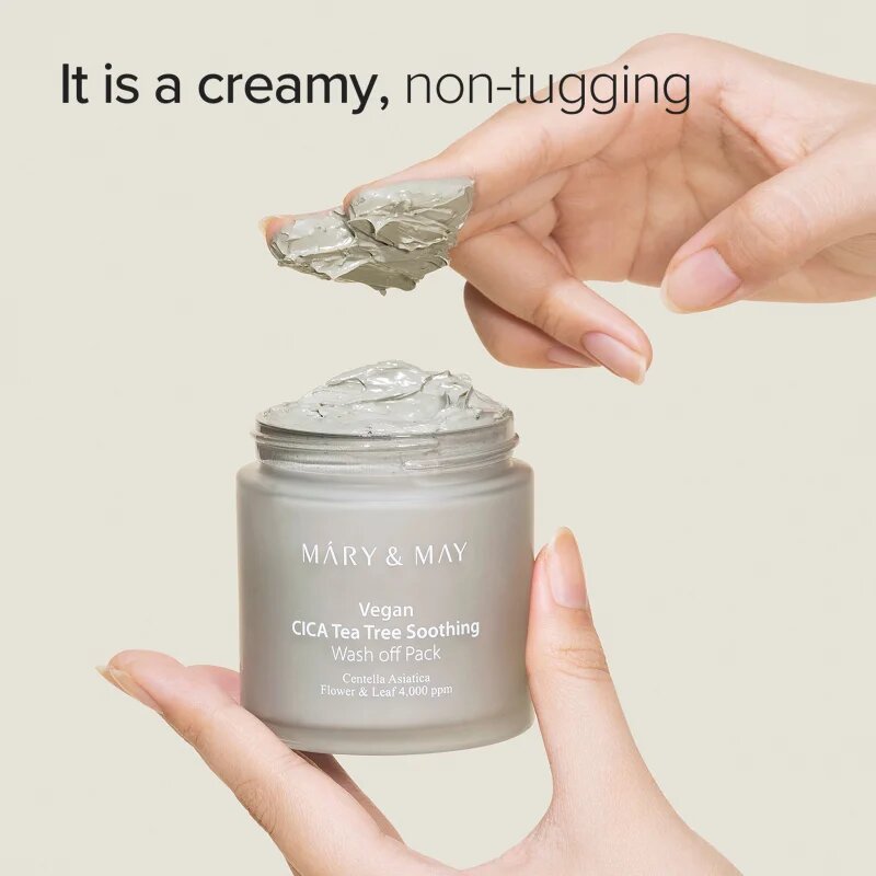 Mary&May Cica Tea Tree Soothing minerální čisticí jílová maska pro zklidnění pleti 125 g