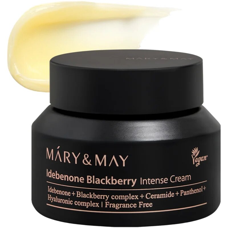 Mary&May Idebenone + Blackberry Complex Intensive Total Care Cream rozjasňující hydratační krém s protivráskovým účinkem 70 g