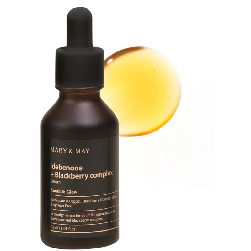 Mary&May Idebenone + Blackberry Complex Serum antioxidační sérum pro rozjasnění a vyhlazení pleti 30 ml
