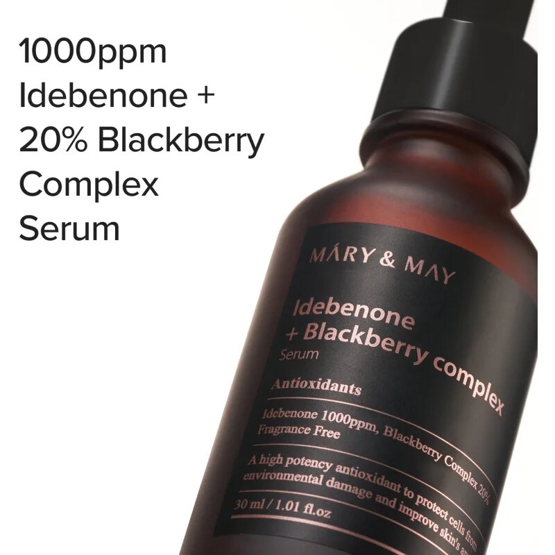 Mary&May Idebenone + Blackberry Complex Serum antioxidační sérum pro rozjasnění a vyhlazení pleti 30 ml