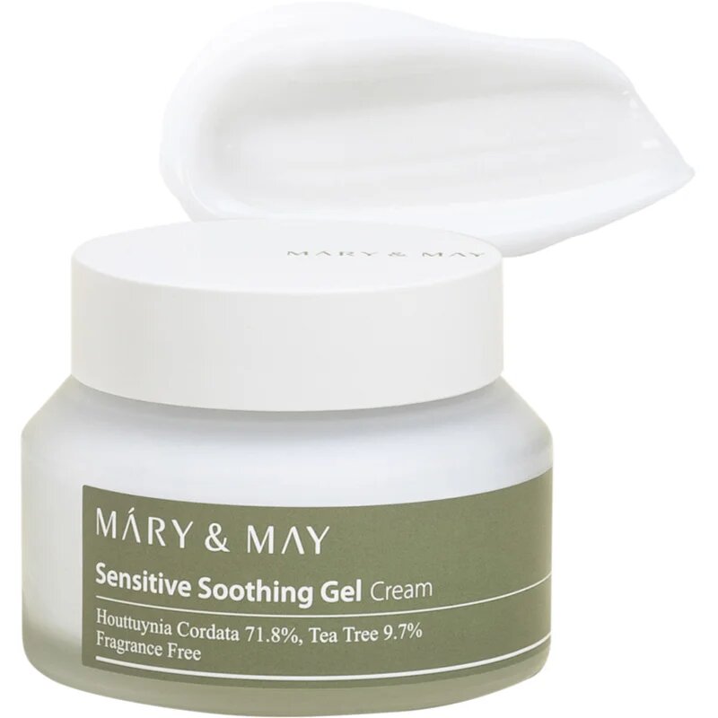Mary&May Sensitive Soothing Gel Cream lehký hydratační gelový krém pro zklidnění a posílení citlivé pleti 70 g