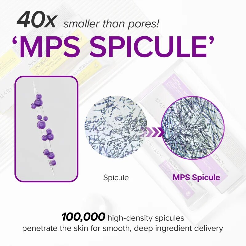 Mary&May Spicule Collagen PDRN Cream zjemňující a vyživující krém pro obnovu kožní bariéry 15 g