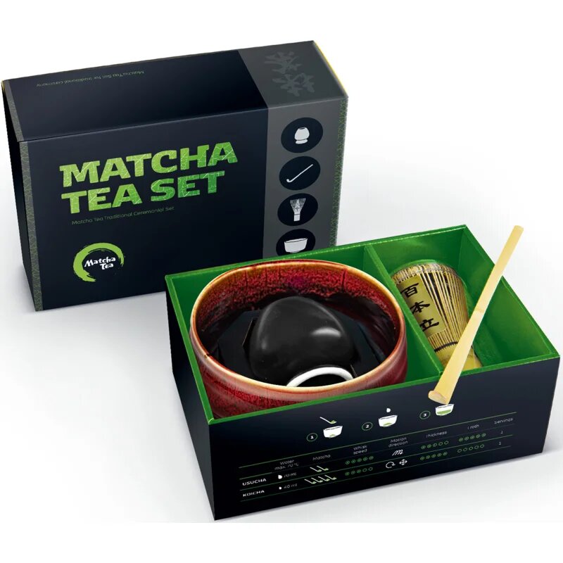 Matcha Tea Matcha Set Profi Kaito dárková sada pro přípravu nápoje