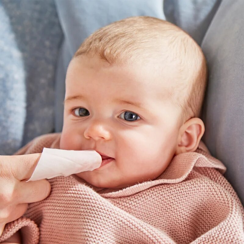 Matchstick Monkey Baby Gum & Teeth Wipes 0 m+ čisticí ubrousky na zuby jazyk a dásně 1 ks