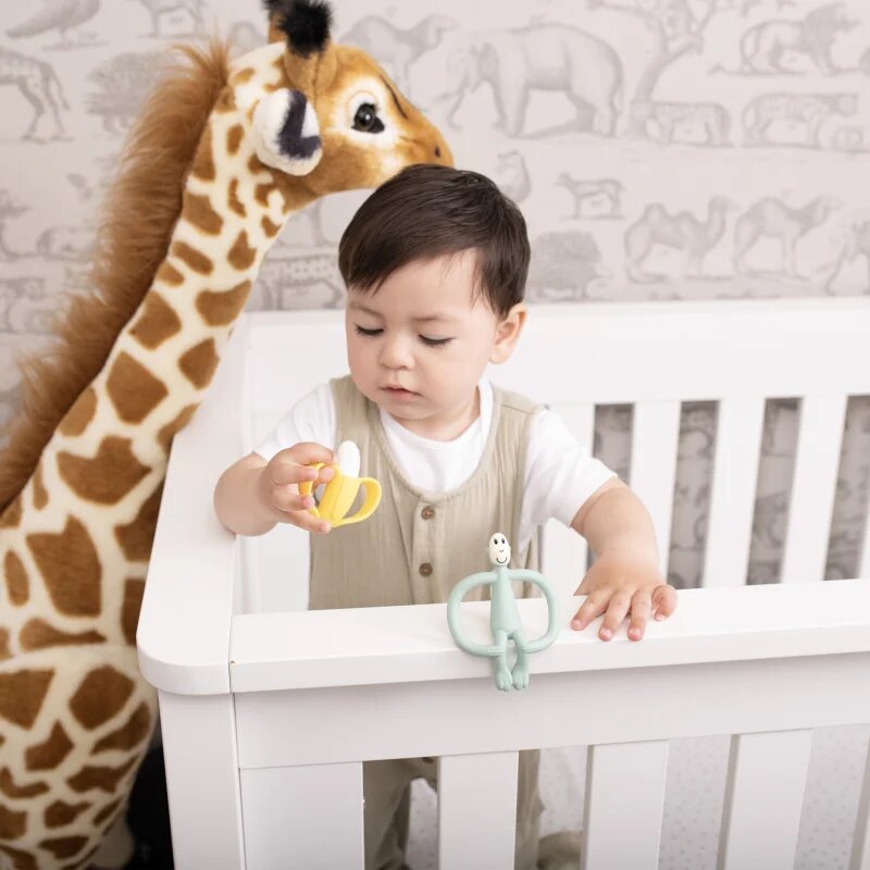Matchstick Monkey Banana Soother & Monkey Teether dárková sada pro děti