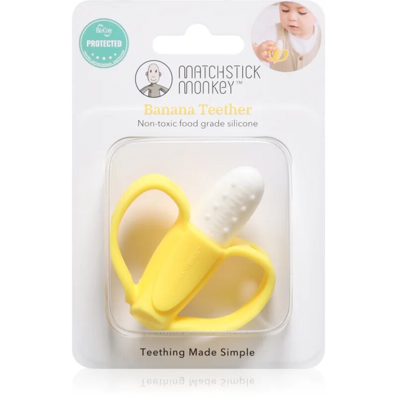 Matchstick Monkey Banana Teether kousátko 3m+ 1 ks
