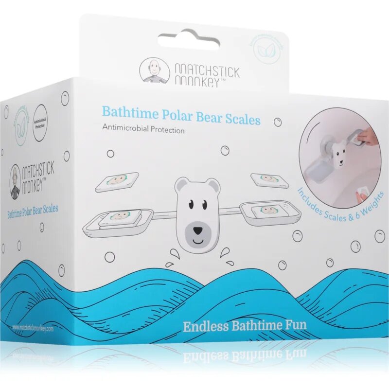 Matchstick Monkey Bathtime Scale Polar Bear balanční hra do vany 12m+ 1 ks