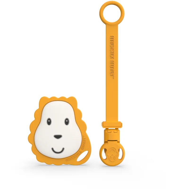 Matchstick Monkey Flat Face Teether & Soother Clip dárková sada pro děti Lion