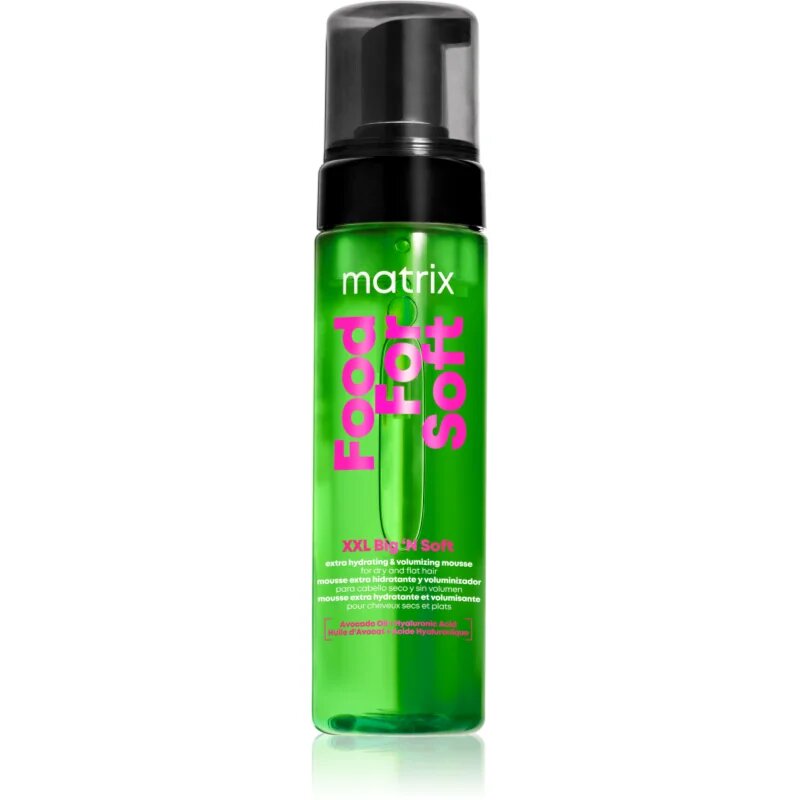 Matrix Food For Soft XXL Big 'N Soft Extra Volumizing Hydrating Mousse hydratační pěna pro extra objem 200 ml