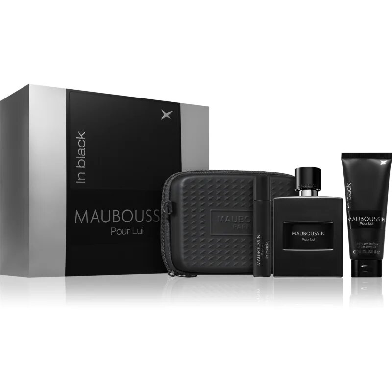 Mauboussin Prestige Set Pour Lui In Black dárková sada pro muže 4 ks