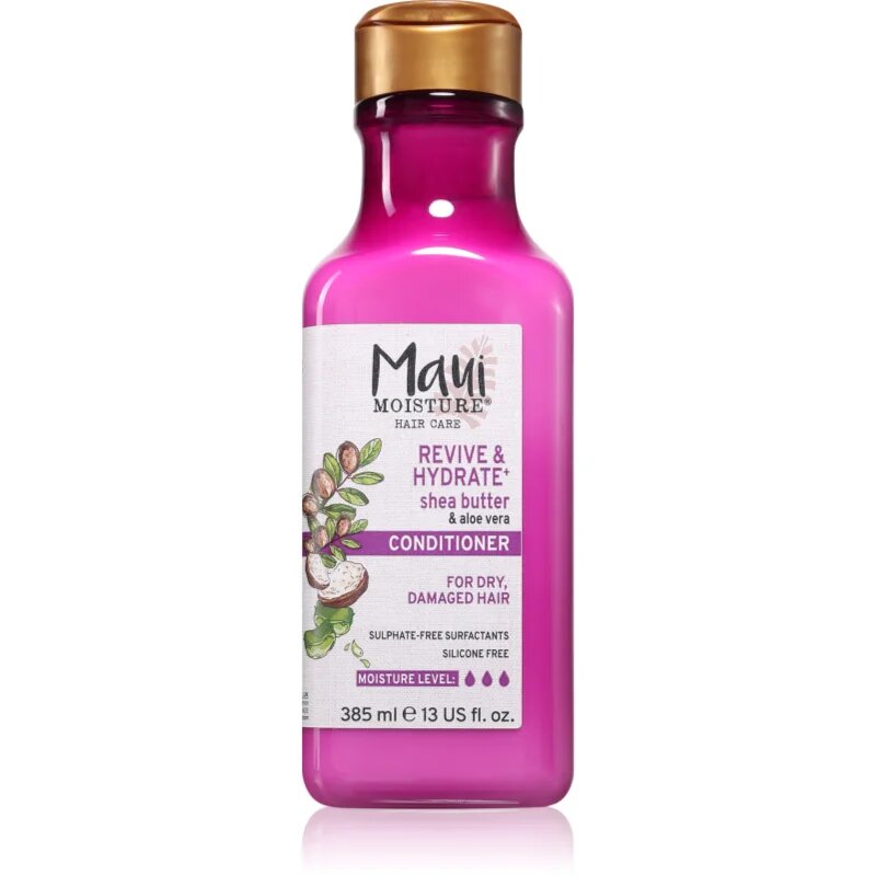Maui Moisture Revive & Hydrate + Shea Butter & Aloe Vera hydratační kondicionér pro suché a poškozené vlasy 385 ml