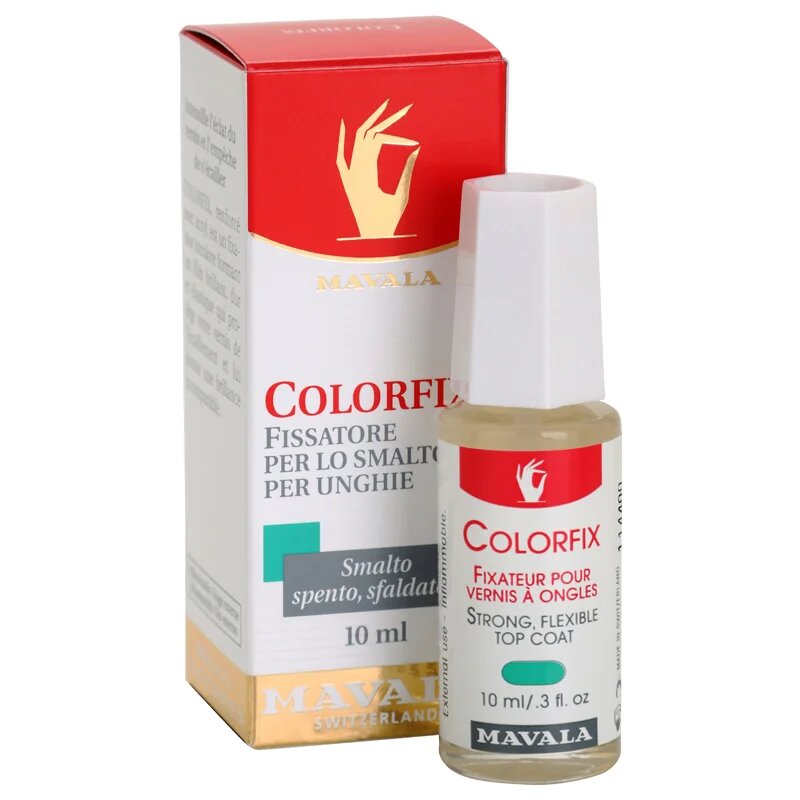 Mavala Nail Beauty Colorfix vrchní lak na nehty pro dokonalou ochranu a intenzivní lesk 10 ml