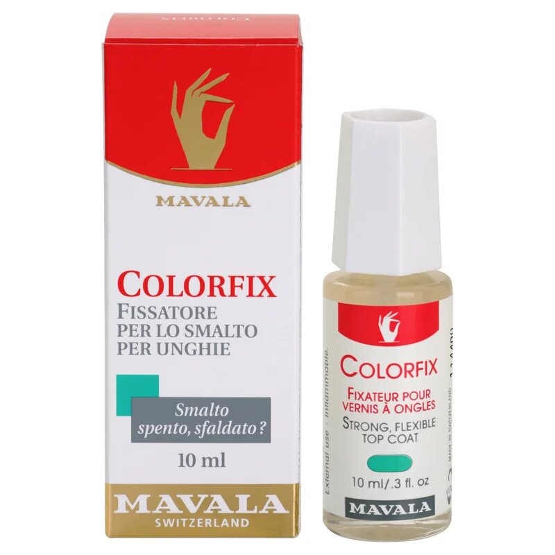 Mavala Nail Beauty Colorfix vrchní lak na nehty pro dokonalou ochranu a intenzivní lesk 10 ml