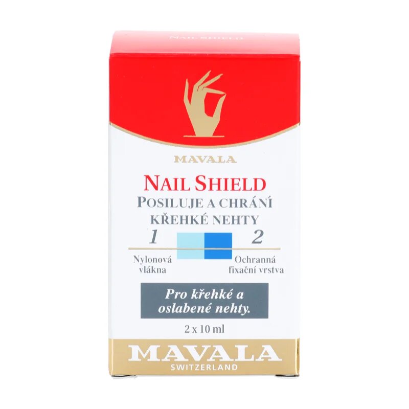 Mavala Nail Camouflage Nail Shield dvoufázová péče pro regeneraci a elasticitu nehtů 2x10 ml