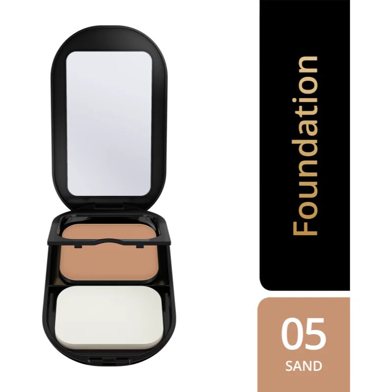 Max Factor Facefinity Refillable kompaktní matující make-up SPF 20 odstín 005 Sand 10 g