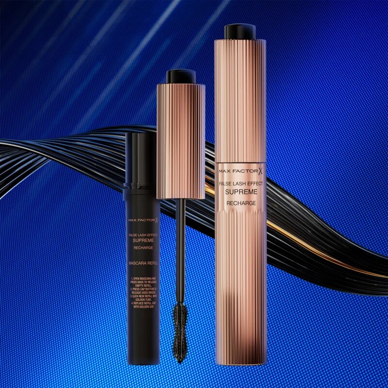 Max Factor False Lash Effect Supreme Recharge řasenka pro efekt umělých řas odstín Black 8 ml