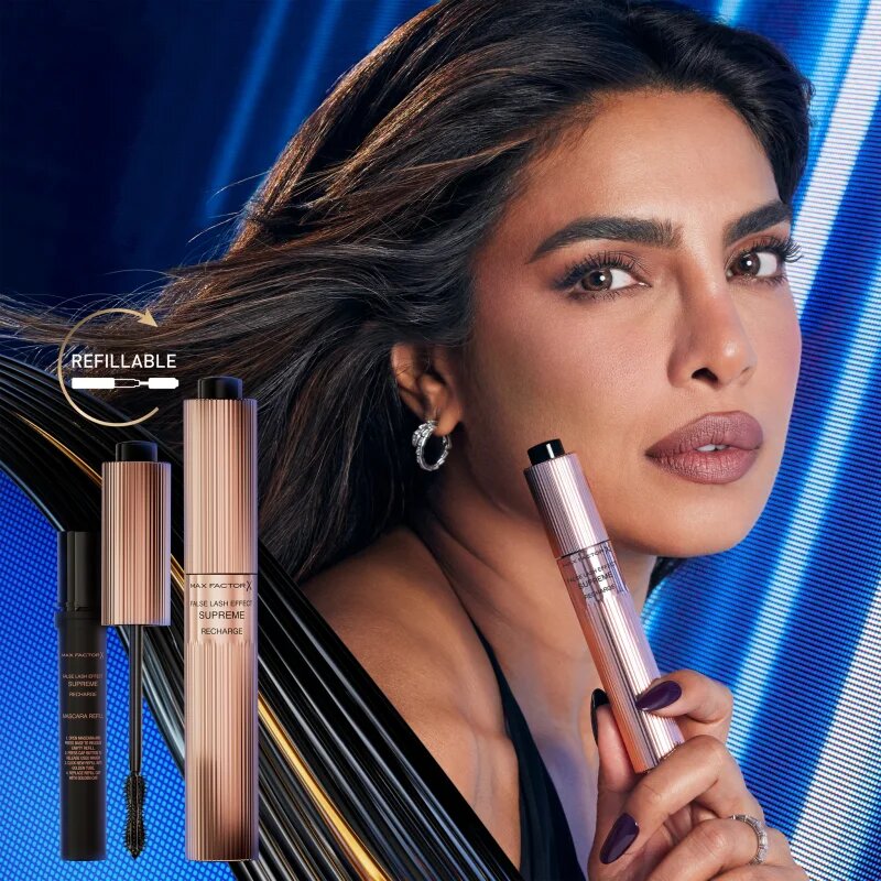 Max Factor False Lash Effect Supreme Recharge řasenka pro efekt umělých řas odstín Black 8 ml