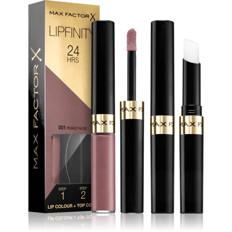 Max Factor Lipfinity Lip Colour dlouhotrvající rtěnka s balzámem odstín 001 Pearly Nude 4.2 g