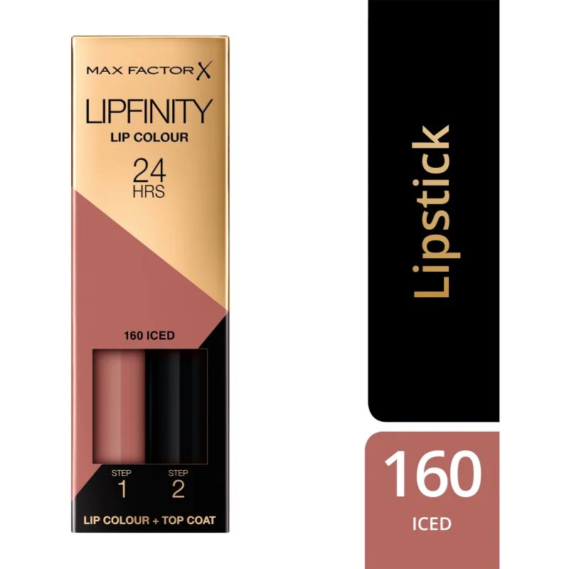 Max Factor Lipfinity Lip Colour dlouhotrvající rtěnka s balzámem odstín 160 Iced 42 g