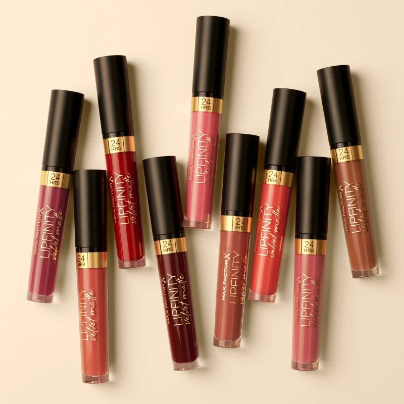 Max Factor Lipfinity Velvet Matte matná tekutá rtěnka odstín 020 Coco Creme 35 ml