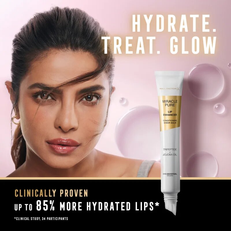 Max Factor Miracle Pure Lip Enhancer hydratační lesk na rty odstín 070 Peach Cream 12 ml