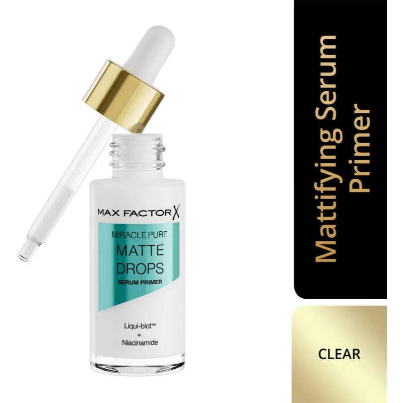 Max Factor Miracle Pure Matte Drops podkladová báze pro vyhlazení a zmatnění pleti 30 ml