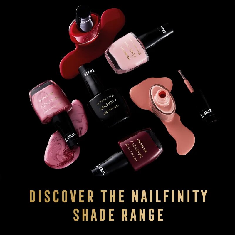 Max Factor Nailfinity Gel Top Coat gelový vrchní lak na nehty odstín 100 The Finale 12 ml