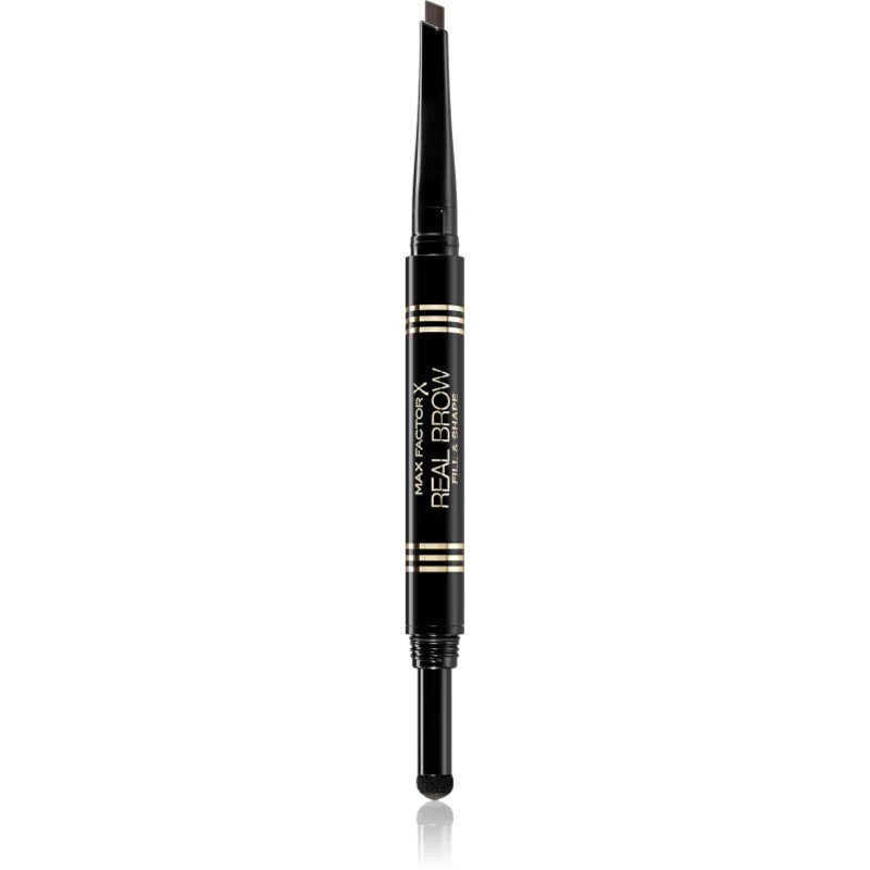 Max Factor Real Brow Fill & Shape tužka na obočí odstín 04 Deep Brown 0.6 g