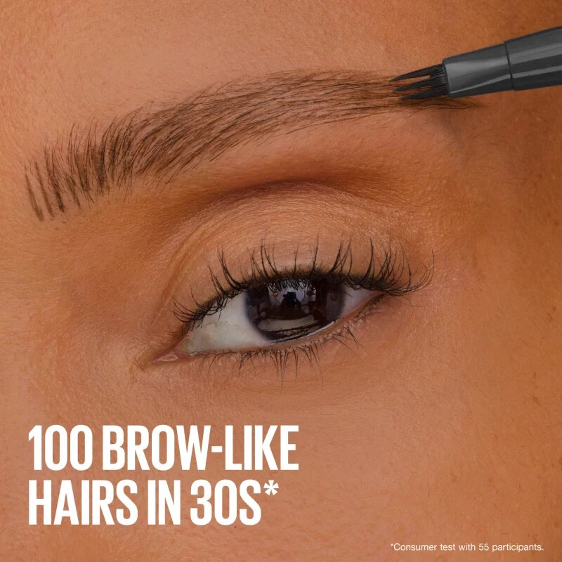 MAYBELLINE NEW YORK Brow Inserts fix na obočí s kartáčkem 2 v 1 odstín 4.5 Ash Brown 1.25 ml
