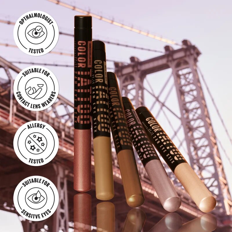 MAYBELLINE NEW YORK Color Tattoo 24 HR oční stíny a tužka na oči odstín I am spicy 1.4 g