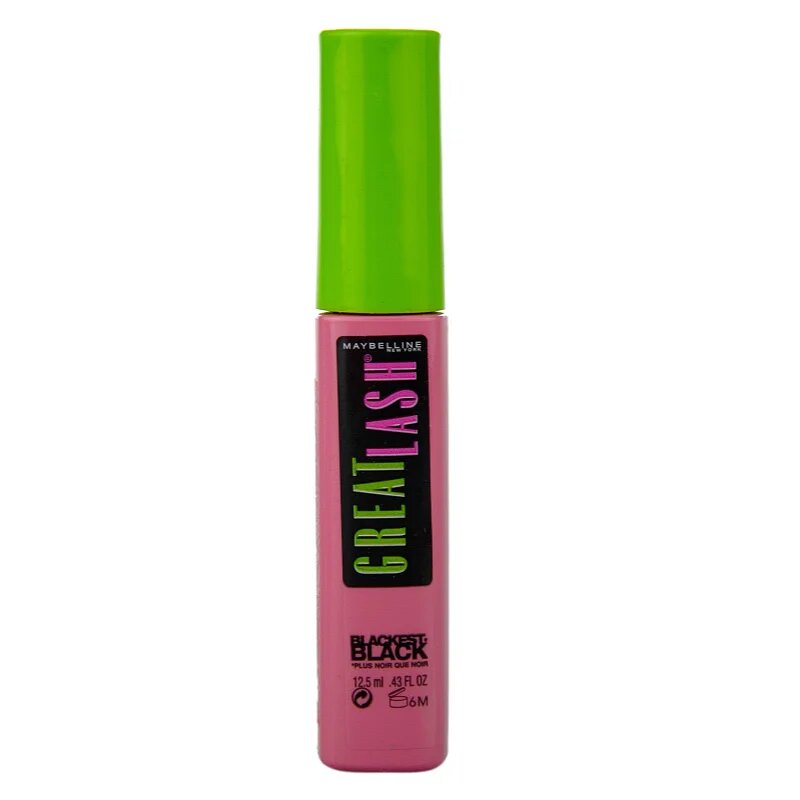 MAYBELLINE NEW YORK Great Lash Blackest Black řasenka odstín Blackest Black 12.5 ml