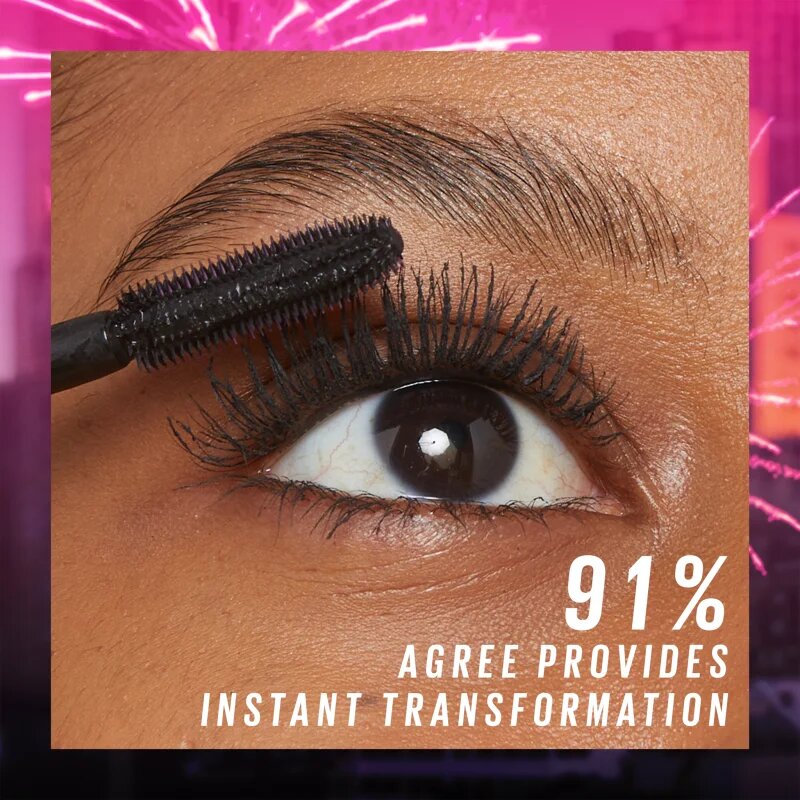 MAYBELLINE NEW YORK Lash Sensational Firework řasenka pro prodloužení natočení a objem extra černá odstín Electro Black 10 ml
