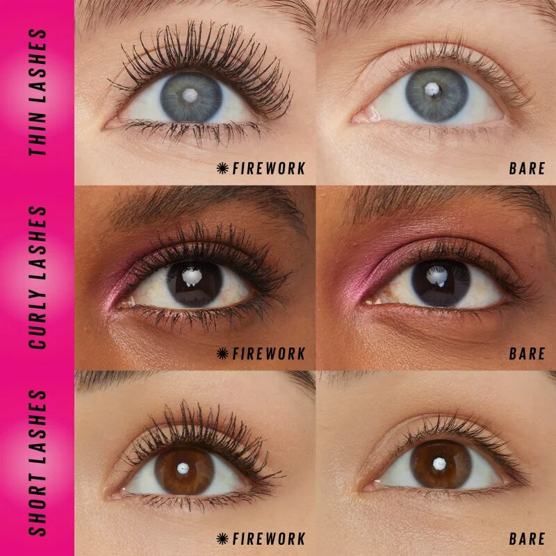 MAYBELLINE NEW YORK Lash Sensational Firework řasenka pro prodloužení natočení a objem extra černá odstín Electro Black 10 ml