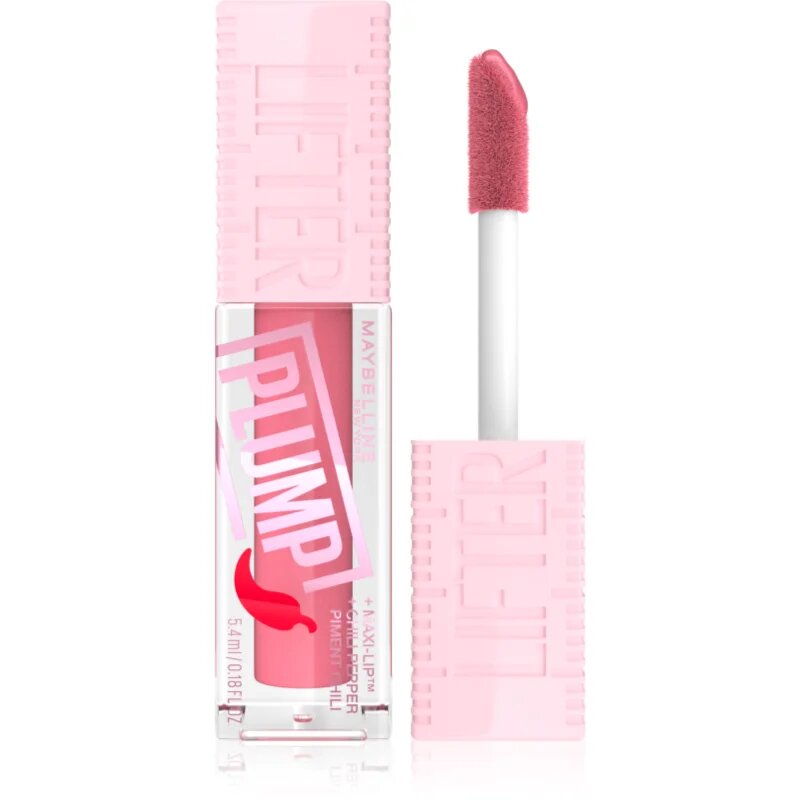 MAYBELLINE NEW YORK Lifter Plump lesk na rty se zvětšujícím efektem odstín 001 Blush Blaze 5.4 ml