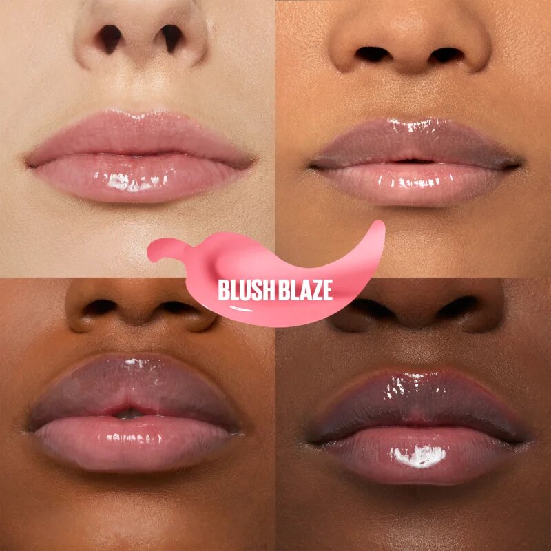 MAYBELLINE NEW YORK Lifter Plump lesk na rty se zvětšujícím efektem odstín 001 Blush Blaze 5.4 ml
