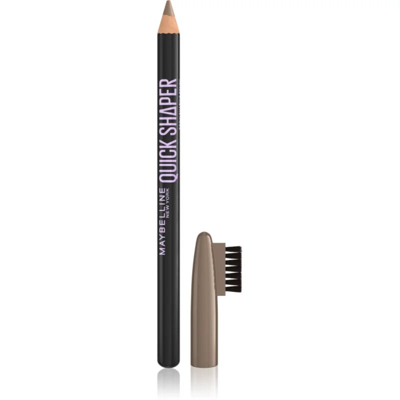 MAYBELLINE NEW YORK Quick Shaper precizní tužka na obočí s kartáčkem odstín 03 Soft Brown 1 ks