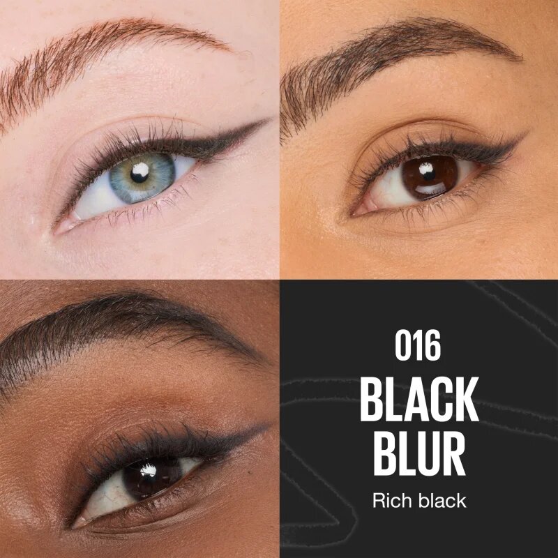 MAYBELLINE NEW YORK Sculpting Stix automatická tužka na oči se štětečkem odstín 16 Black Blur 1 ks