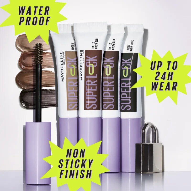 MAYBELLINE NEW YORK Super Lock fixační gel na obočí odstín Deep Brown 8 g