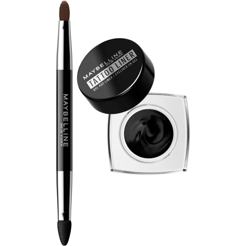 MAYBELLINE NEW YORK Tattoo Liner dlouhotrvající gelové oční linky se štětečkem odstín 950 Blackest Black 3 g