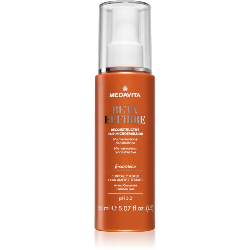 Medavita Beta Refibre Reconstructive Hair Microemulsion posilující sérum na vlasy 150 ml