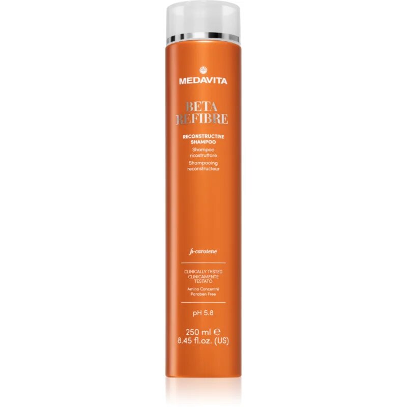 Medavita Beta Refibre Reconstructive Shampoo restrukturalizační šampon pro vlasy bez vitality 250 ml