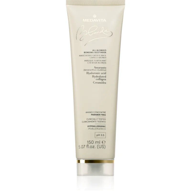 Medavita Blondie All Blondes Bonding Deep Mask posilující maska pro barvené vlasy 150 ml
