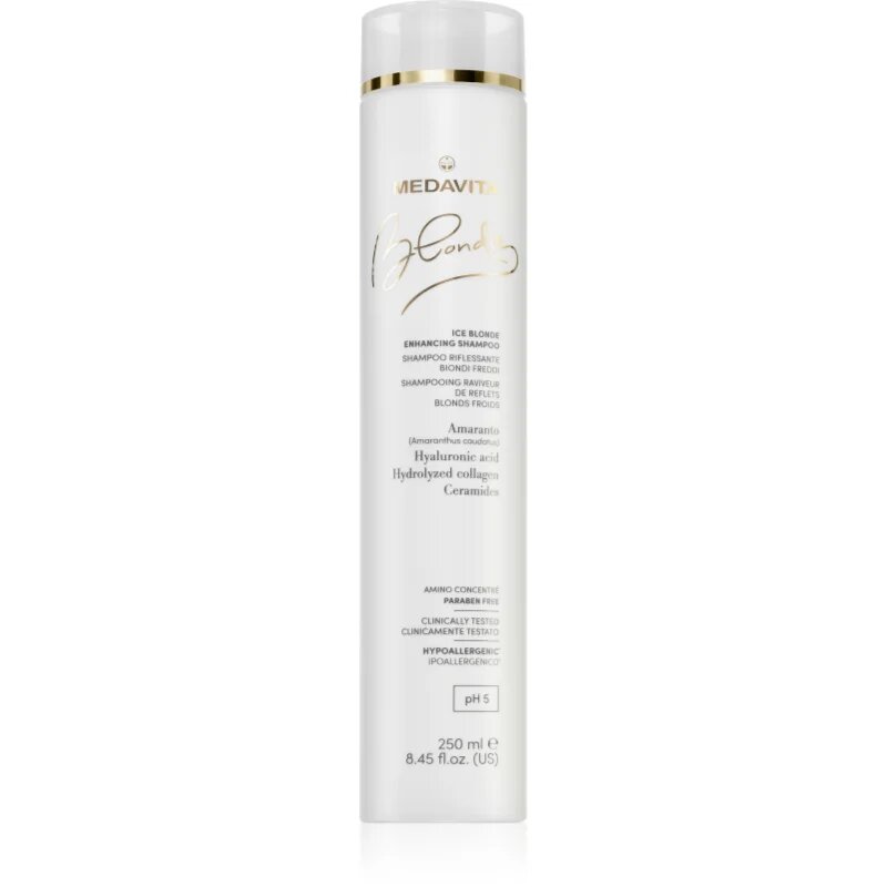 Medavita Blondie Ice Blonde Enhancing Shampoo šampon pro studené odstíny blond 250 ml