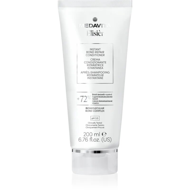Medavita Elisiér Instant Bond Repair Conditioner posilující a obnovující kondicionér pro oslabené vlasy 200 ml