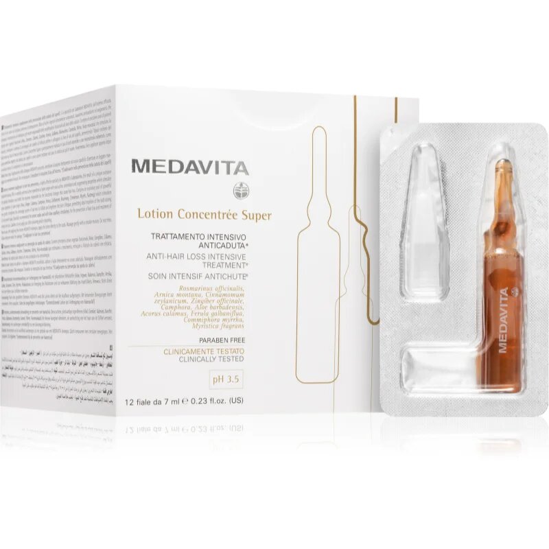 Medavita Lotion Concentrée Super ošetřující péče proti vypadávání vlasů 12x7 ml