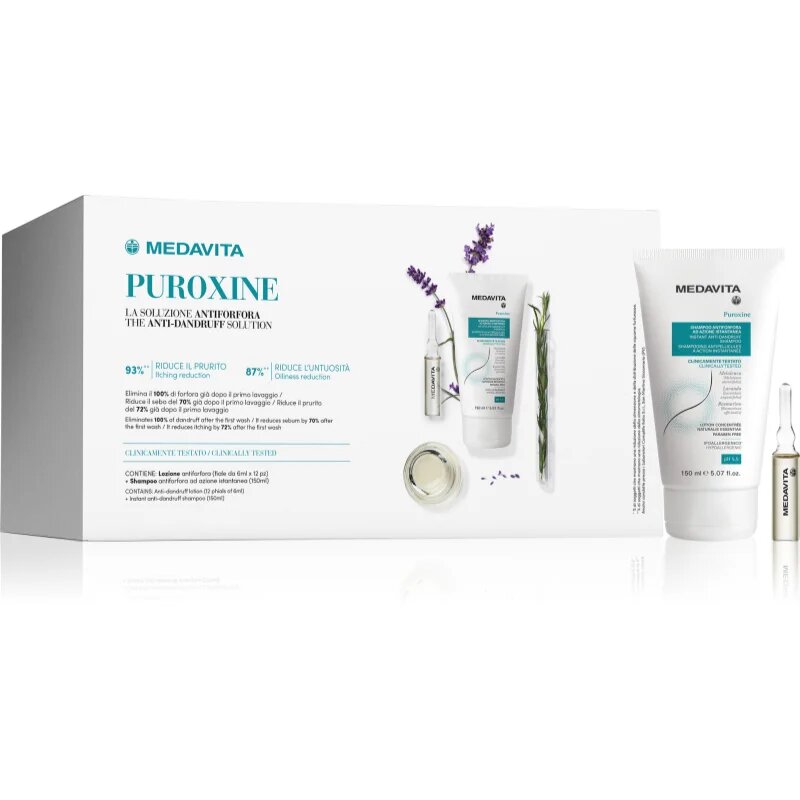 Medavita Puroxine Anti-Dandruff Set dárková sada proti lupům