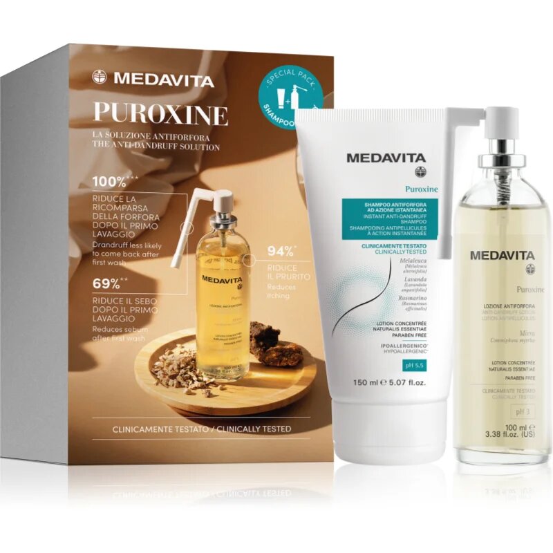 Medavita Puroxine Anti-Dandruff Set dárková sada proti lupům